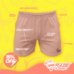 White Peach LiquiLux Shorts